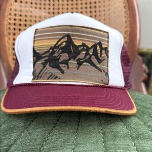 Recaps Otto Collection Scenic Mountain Print Snapback Mesh Trucker Cap Hat